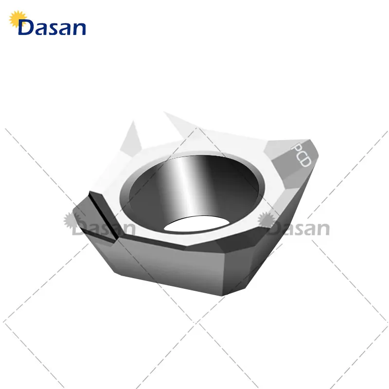 APKT1135 APKT1604 R0.2 R0.4 R0.8 SEHT1204 High Quality PCD Inserts Milling Cutter Blade for High Precision Fininishing Work