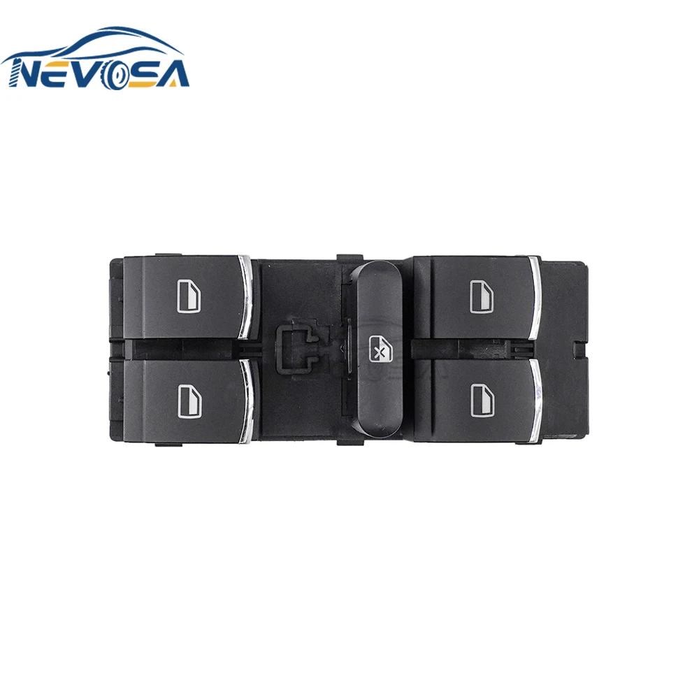 NEVOSA 18D959857E NEW Car Master Window Switch Button For VW Red light 7Pins