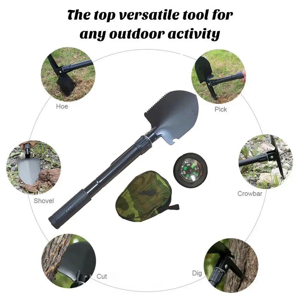 

Multi functional Folding Shovel Portable Shovel for Backpacking Portable Camping Shovels with Folding Pick for Outdoor