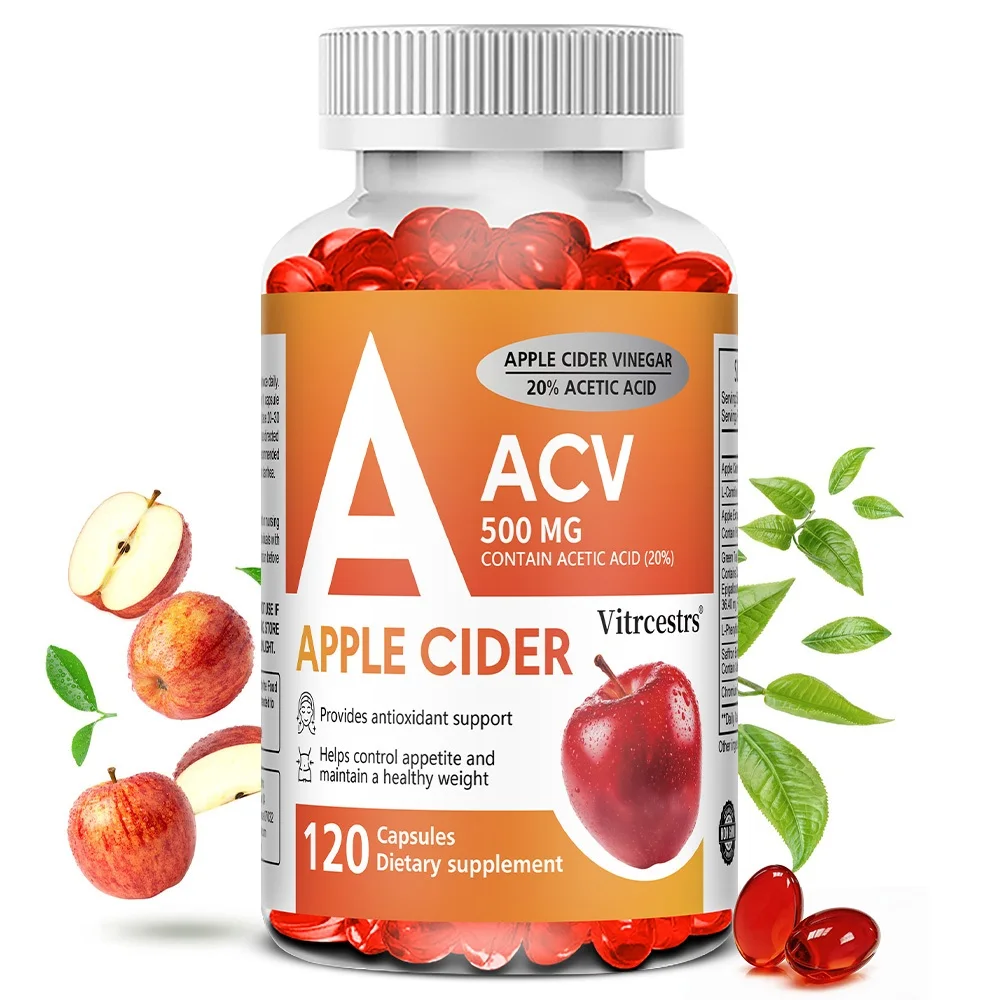 Apple Cider Vinegar - Pure Detox Cleanse Digestion Support - Potent Immune Booster and Size Support - for Women and Men