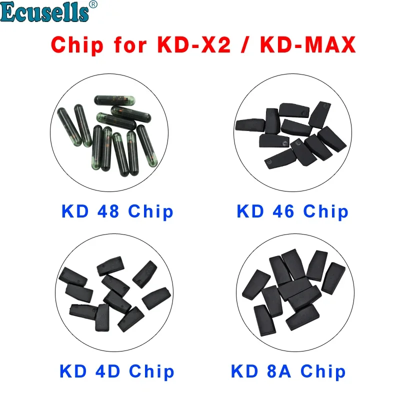 10CS/LOT Wysokiej jakości transponder KD 4D 46 i 48 8A Copy Clone Chip Special dla KEYDIY KD-X2 KD-MAX Key Programmer Cloner