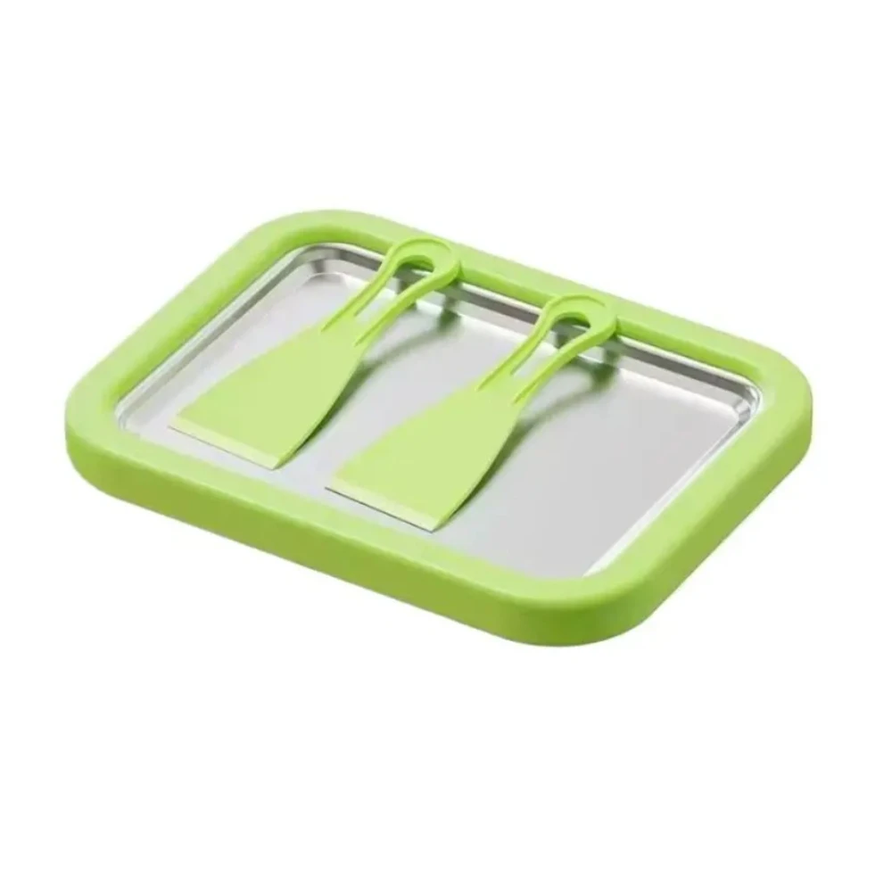 Homemade Ice Cream Make Pudding Yoghurt Plate Reusable DIY Household Ice Cream Tray without Electricity for Fruit Milk Drinks