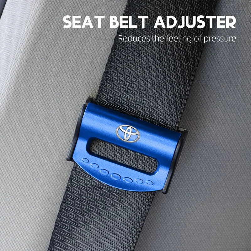 2 قطعة شعار السيارة أحزمة الأمان قابل للتعديل مشبك من البلاستيك اكسسوارات لتويوتا TRD غازو سباق بريوس برادو أفينسيس فيرسو سيينا أفالون #6