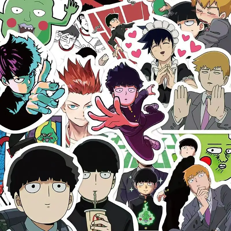 52 stks Cartoon Persoonlijkheid Mob Psycho 100 Creatieve Doodle Decoratieve Stickers