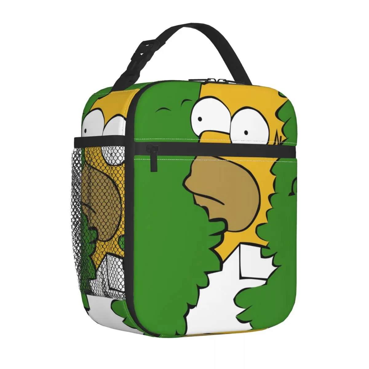 Bolsa de almuerzo con aislamiento de dibujos animados de Simpsons, contenedor de comida, caja de almuerzo térmica portátil para Picnic