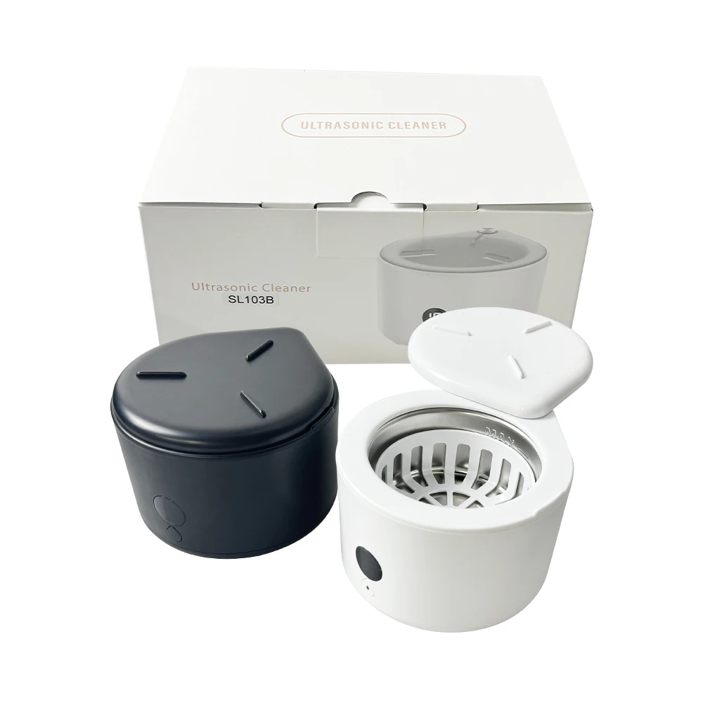 UV Ultrasonic Cleaner for Dentures Retainer Invisible Braces Mouth Guard Jewelry Glasses with Timer Mini Dental Cleaning Machine