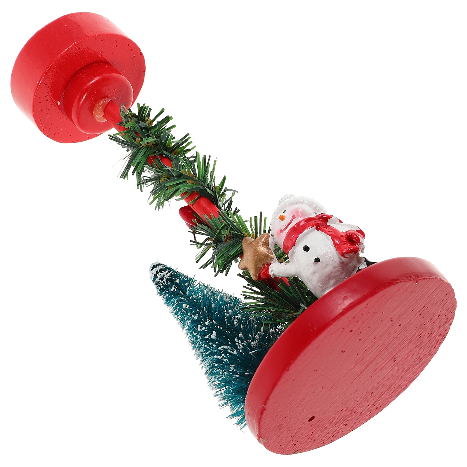 

Snowman Holder Christmas Party Table Centerpiece Resin Decorative Sculpture Holiday Fireplace Mantle Decor