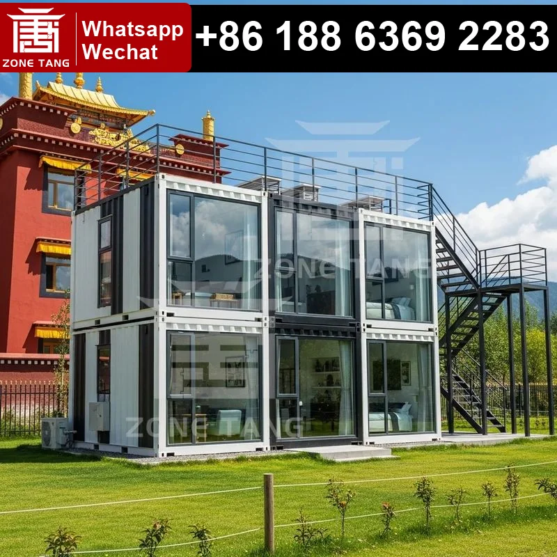 

Prefab Home Flat Pack Home Prefab Shipping Container Homes Fireproof Multi Room Temporary Housing Customize Color Homes For Sale