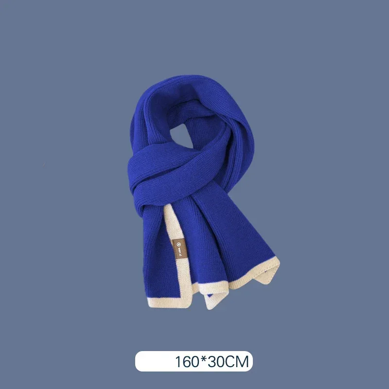 Blue Style Tartan Plaid Scarves for Women Winter Long Scarves for Women with Fringe Super Soft Scarf for Women Winter