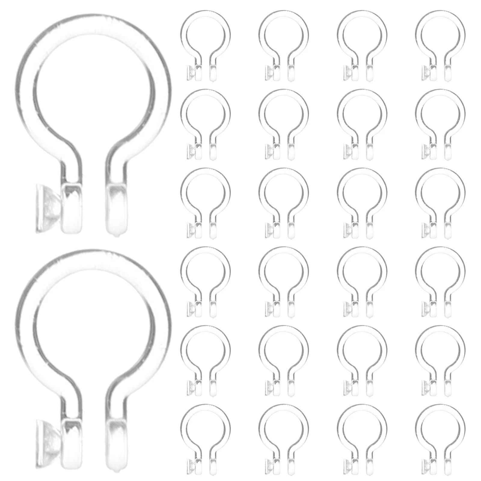 

50 шт., силиконовое кольцо в носу, зажим на пусте, гибкий DIY зажим для ювелирных изделий в носу, конвертер, принадлежности для рукоделия, ювелирные изделия