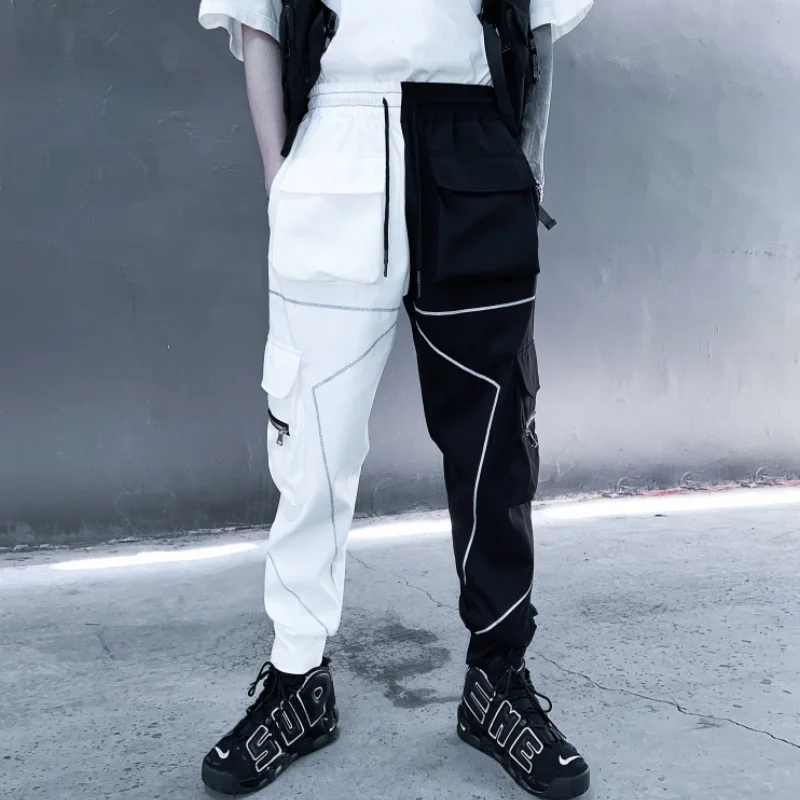 

Spring Harbor Breeze Trend Men's Cargo Pants Retro American Style Loose Tactical Pants Multi-functional Original Y2k Pants
