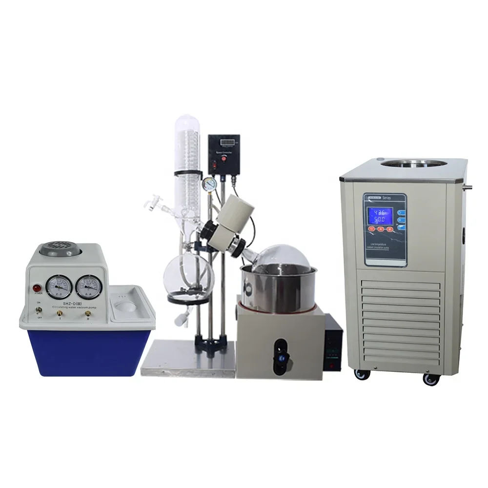 China RE 501 5 Liters Cheap alcohol distillation explosion-proof Manual vacuum Rotovap 5L rotary Evaporator