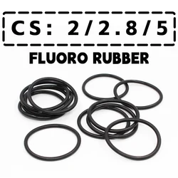 Thickness CS2/2.8/5mm Black FKM O-ring FPM fluorine rubber sealing gasket rubber washer ring wholesale in specifications