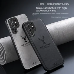 For Samsung Galaxy S23 S22 S21 S20 S10 Plus Ultra Case Soft Cloth Deer Protective Back Cover Case For Samsung S20 S23 FE