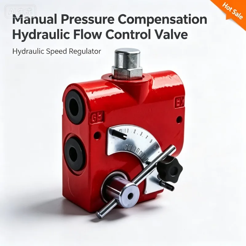Manual Pressure Compensation Hydraulic Flow Control Valve, Hydraulic Speed Regulator