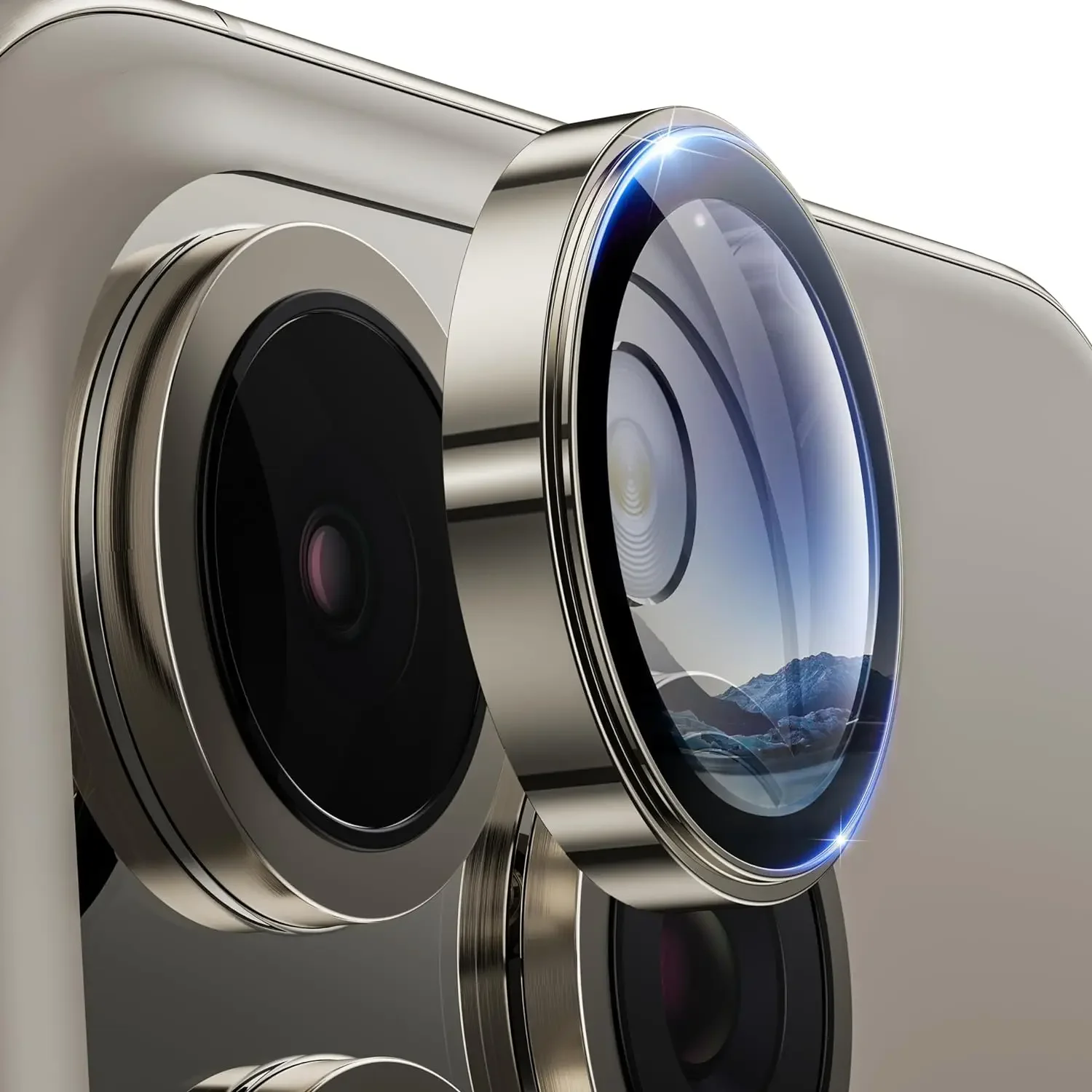 2-3Pcs Original Camera Lens Protector Cover For IPhone15 ProMax 14 13 14Pro 15Pro Titanium Tempered Glass Protection Accessories