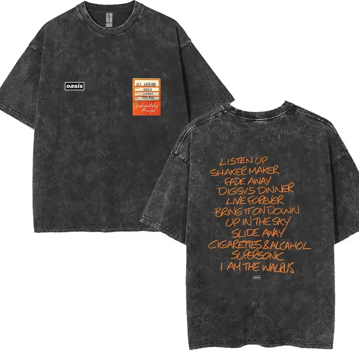 

American retro washed old heavy cotton solid color short-sleeved Tshirt summer loose top tide washed T-shirt oasis fans