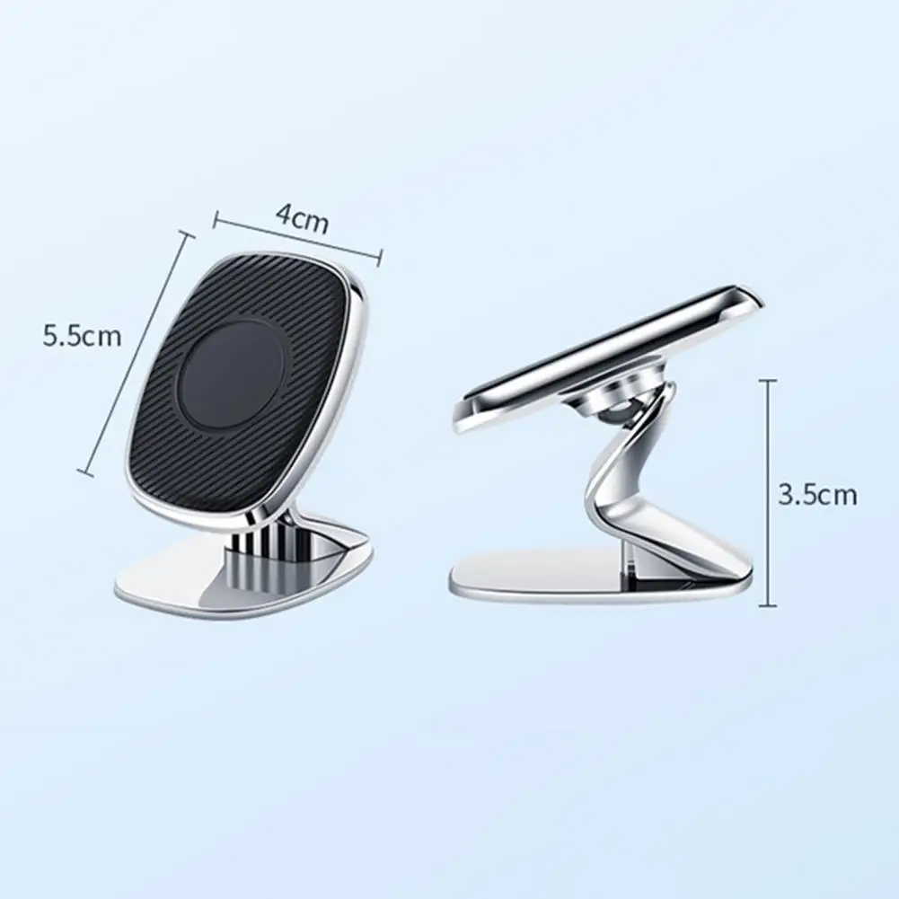 Useful Mobile Phone Holder Zinc Alloy 360-Degree Rotatable Silver Color Phone Support Rack Anti-shake