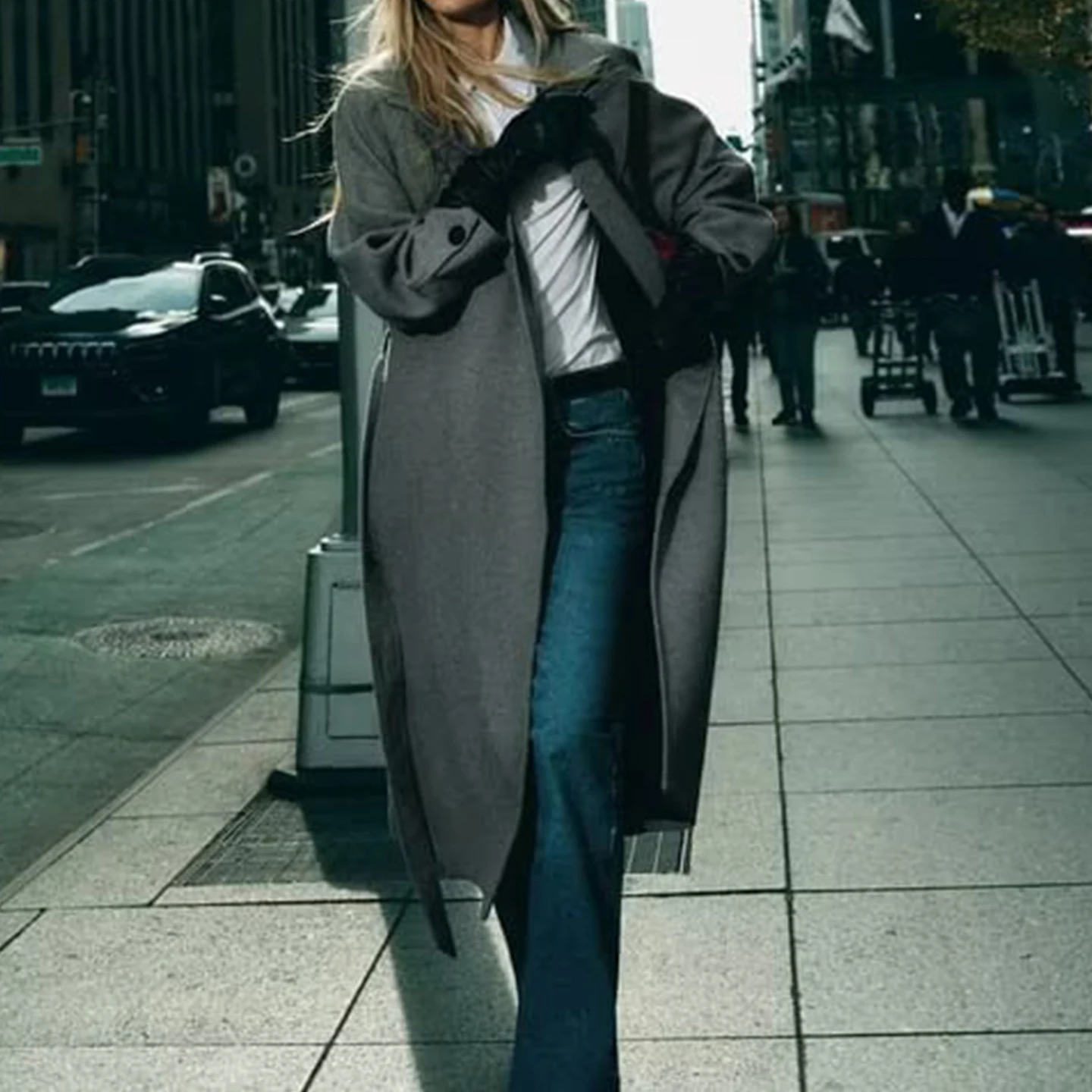 

Z 2025 New Faionable Personali Matching Belted Woolen Coat Women's Clothing Versatile Sli Chinese Brand