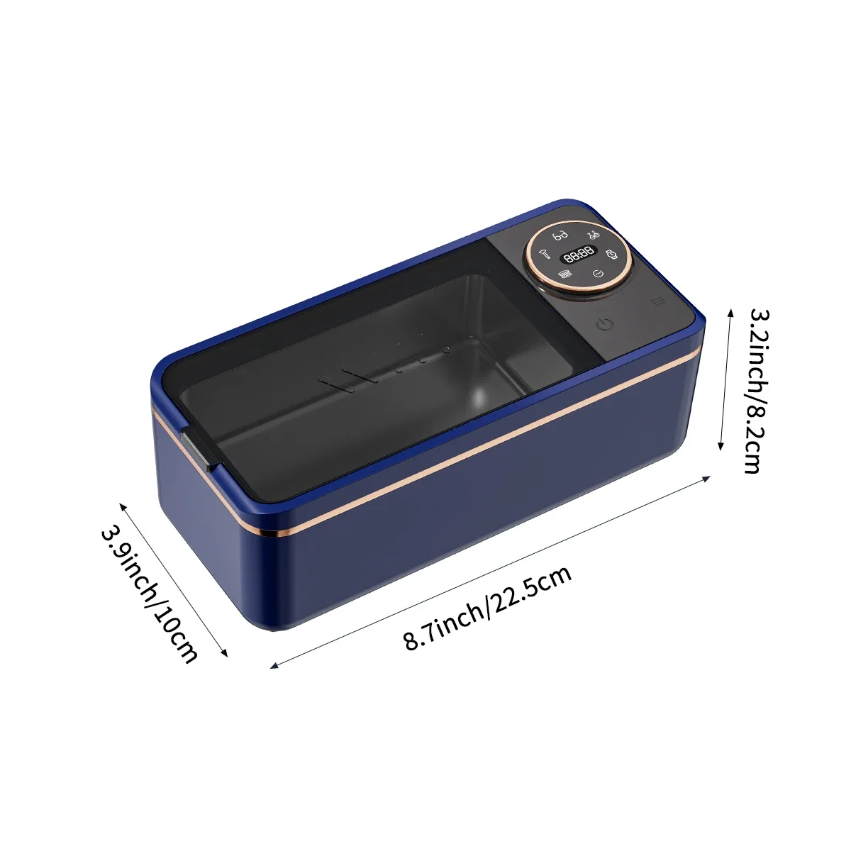 Portable Ultrasonic Cleaner 55KHz Safe Soundwave Tech for Dentures Glasses Jewelry Compact Design for Home And Travel Use