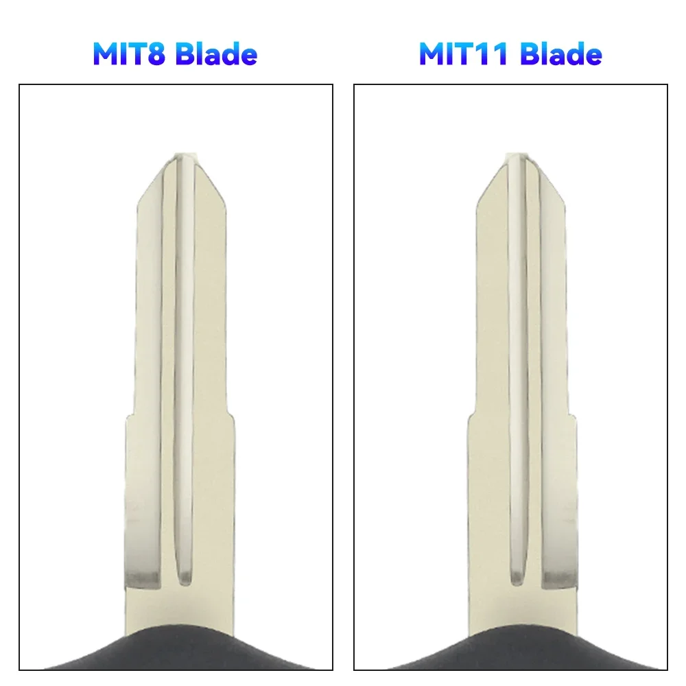 KEYYOU With Battery MIT8/MIT11 Blade Car Remote Key 434Mhz ID46 Chip For Mitsubishi Lancer Grandis Outlander Mirage kigoauto