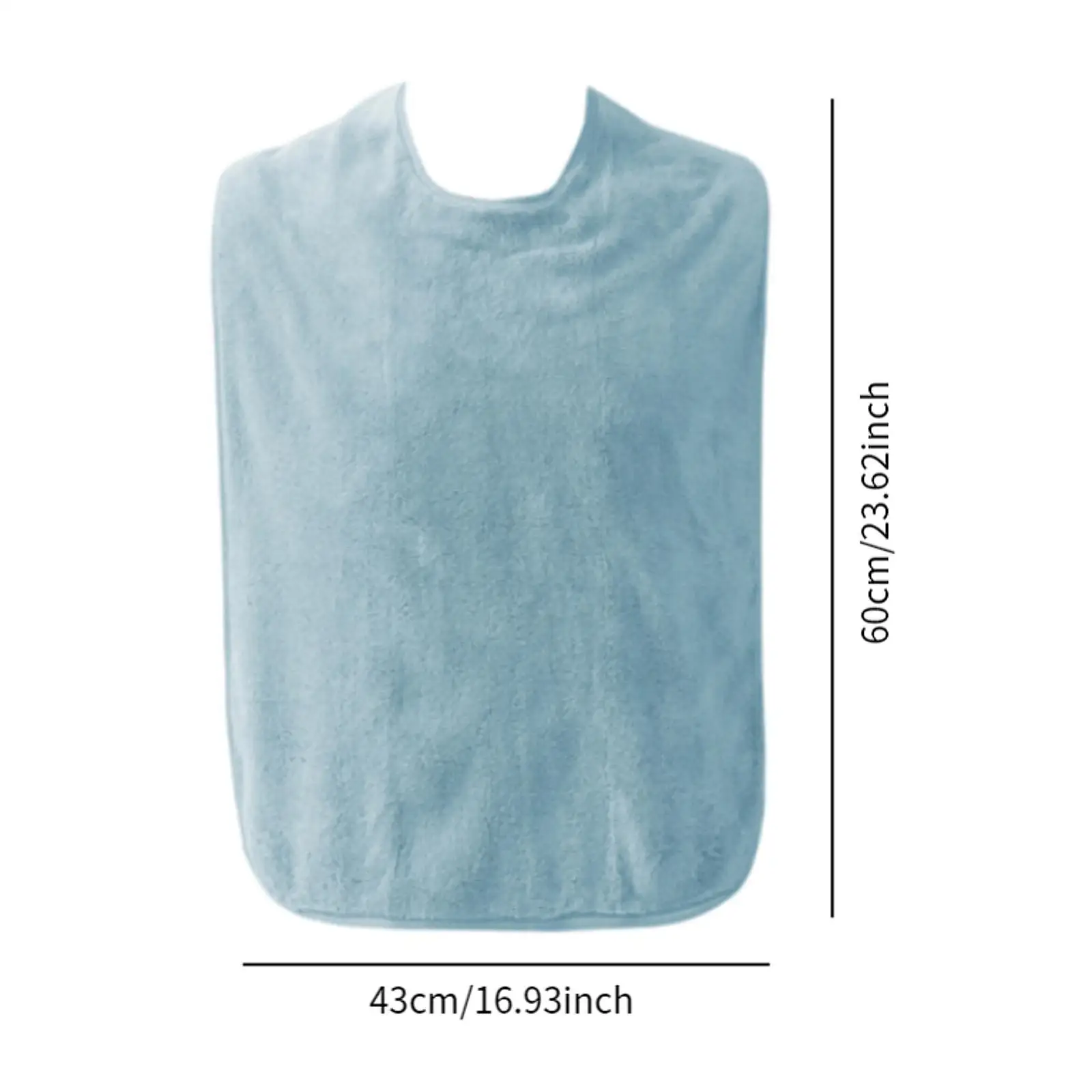 Adults Bibs Full Protection Meal Clothing Guard Large Size Reusable Eating Apron for Seniors