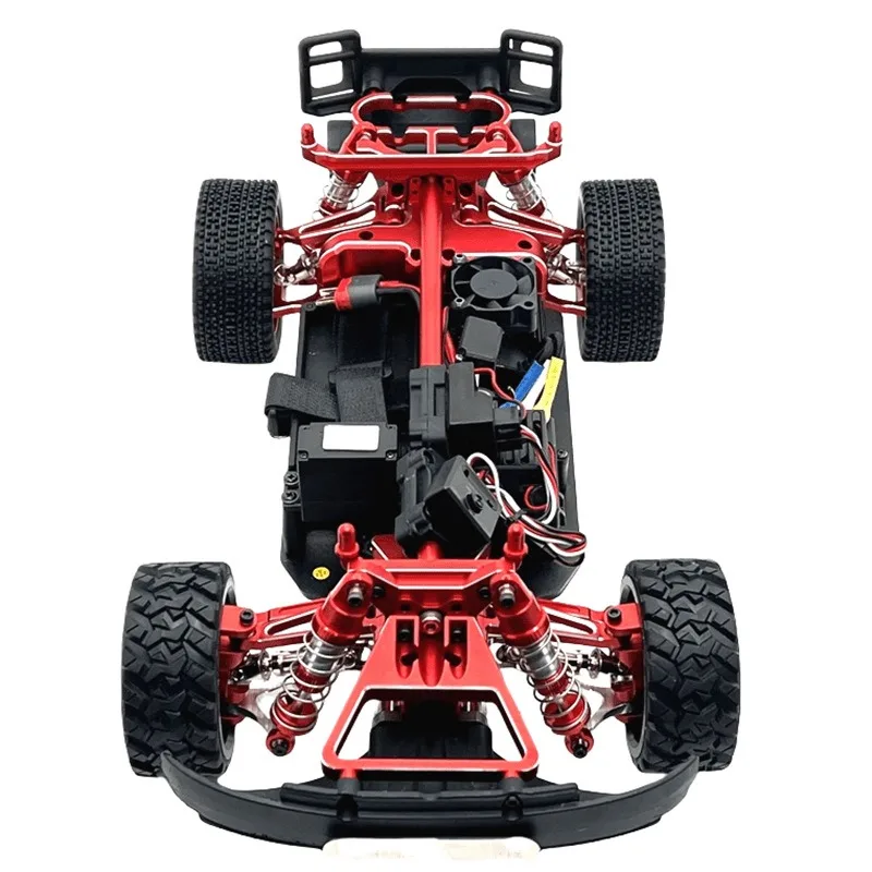 

FOR MJX 1/14 14211 RC Car Spare Parts Metal Upgrade Modification Kit Set Steering Cup Swing Arm Pull Rod Car Shell Support