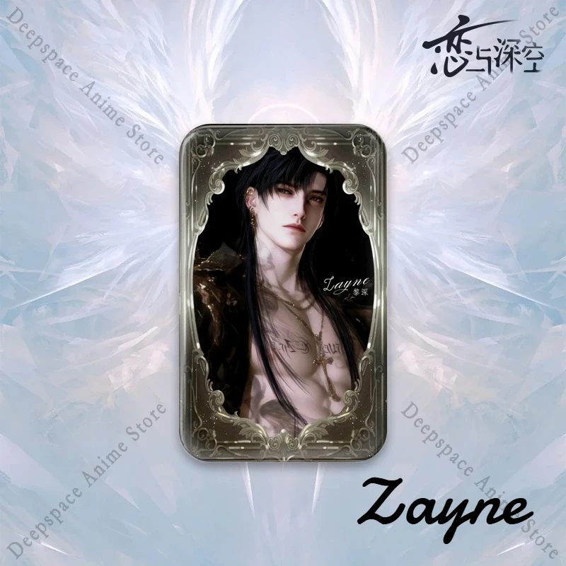 2025 الحب والمساحة العميقة سيلوس رافاييل زين كوسبلاي أنيمي 4*7 سنتيمتر مستطيل شارة شعار ريشة بروش ظهره الديكور