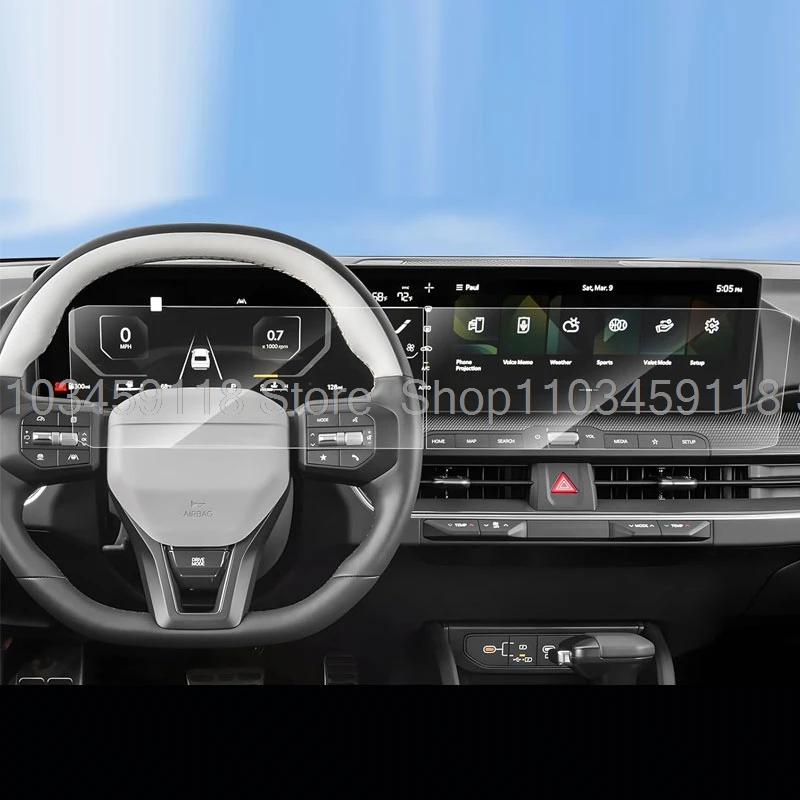 

Защитная пленка из закаленного стекла для салона автомобиля для Kia EV3 2024 2025 12,3 дюйма, автомобильная GPS-навигация и приборная панель, пленка против царапин