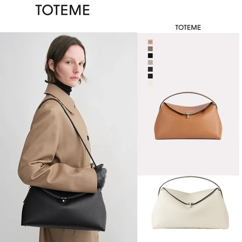 

Pillow bag Portable messenger bag High sense large capacity commuter women's bag Cowhide shoulder armpit bag
