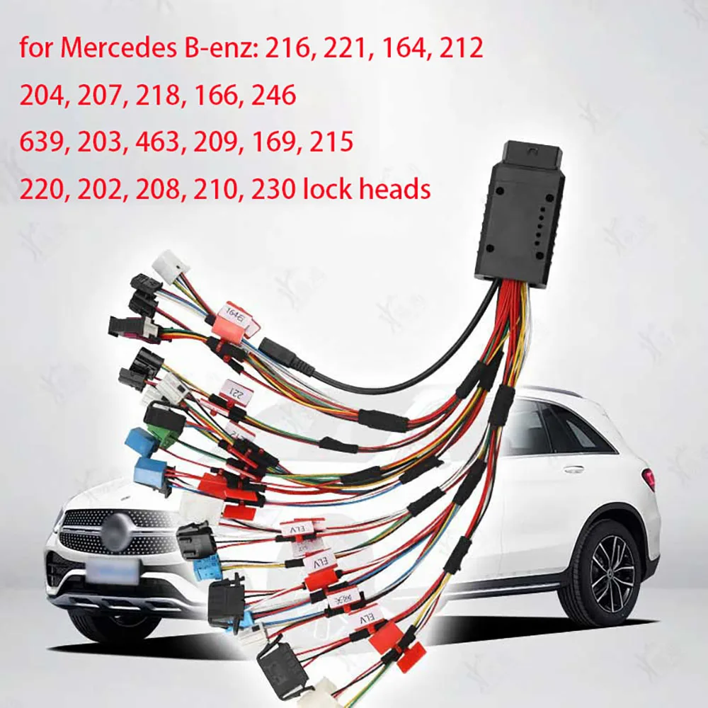 For Mercedes Benz Lock ELV Testing Platform Harness Key Matching Full Function Platform VVDI Large Tablet Plug and Play