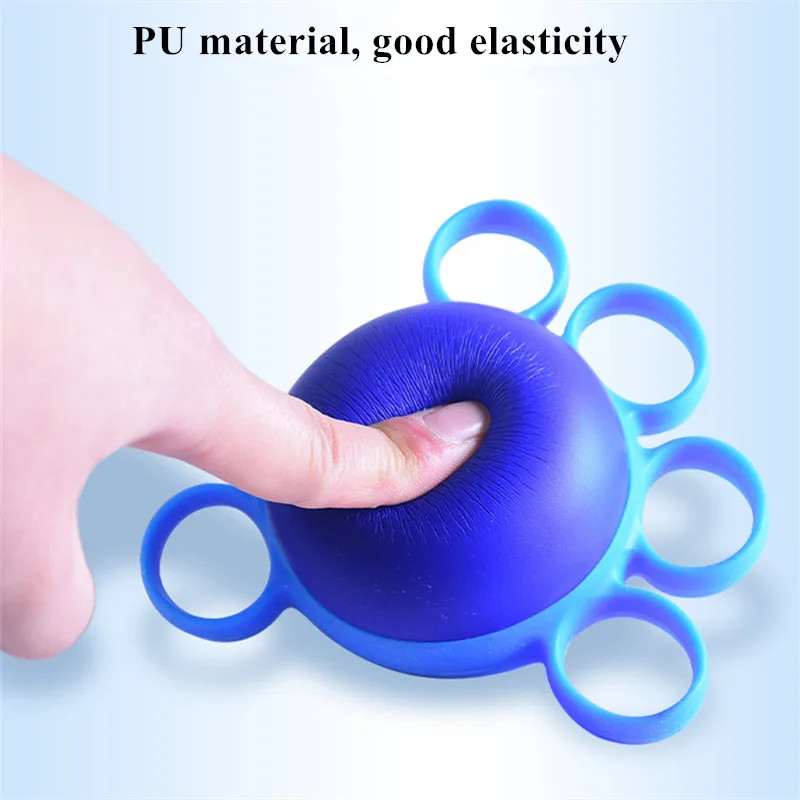 PU Finger Practice Ball Hand Therapy Grip Strengthener Muscle Relex Recovery Rehabilitation Equipment for Old Man Office Workers