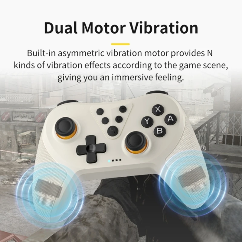 Game Controller Wireless Triggered Gaming Joystick Support Double Vibration Built-in 6axis for Switches/OLED/Lite