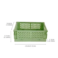 Mr.paper 6 Styles Plastic Stackable Foldable Stationary Holder Simple Cute Student Office Desktop Storage Stationery Organizer 6