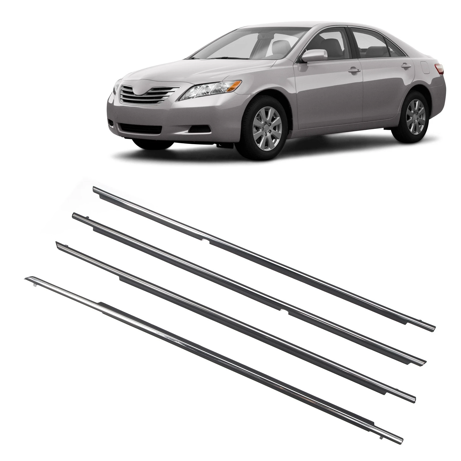 

Комплект уплотнителей и молдингов OEM для окон Toyota Camry (XV40) 2007-2011 гг. – Полный набор для устранения шума и протечек