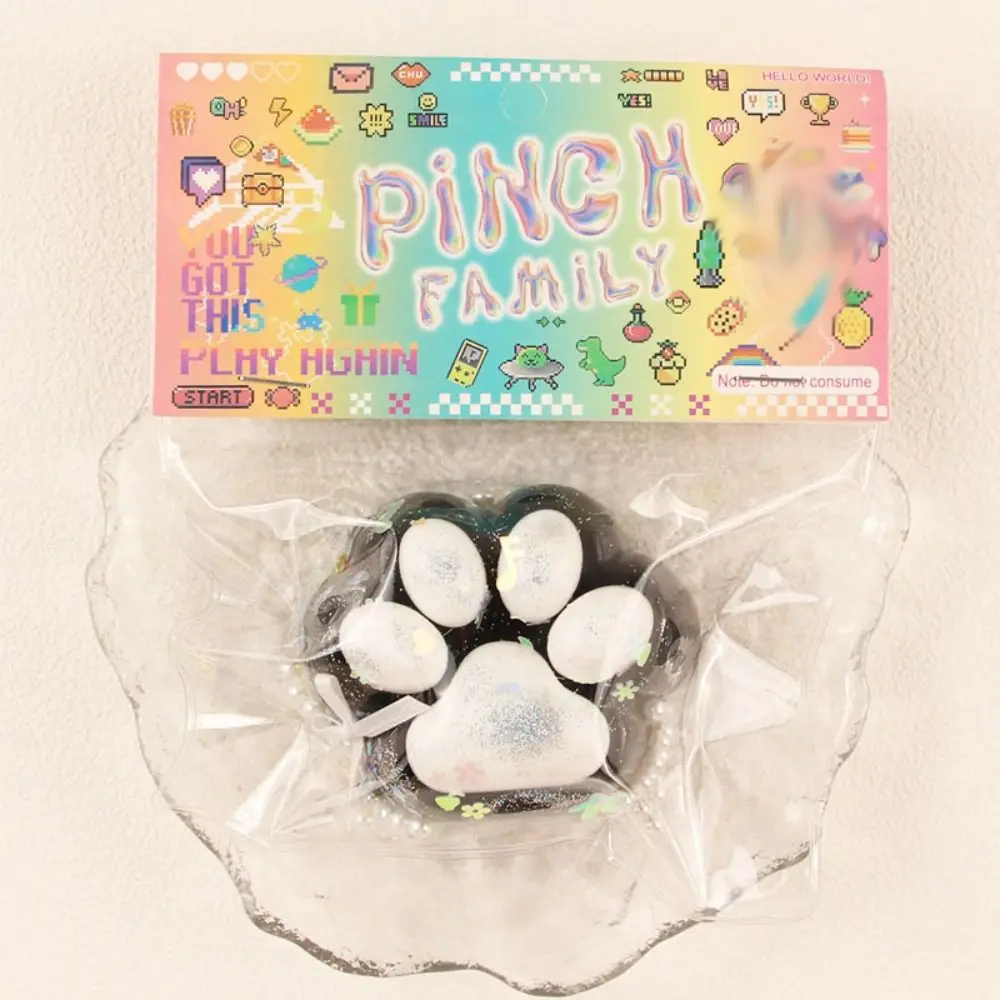 

Забавная силиконовая 3D-игрушка-антистресс в виде лапы черной кошки для снятия стресса