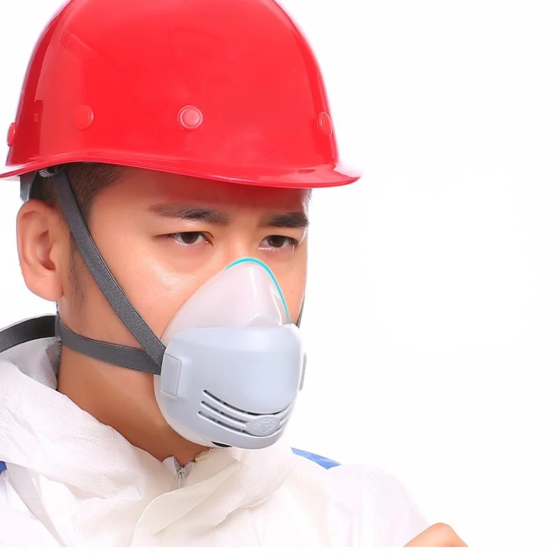 Replaceable 3 Filter Industrial Dust Masks Paint Polished Antifouling Masks Construction Safety Rubber Dust Masks