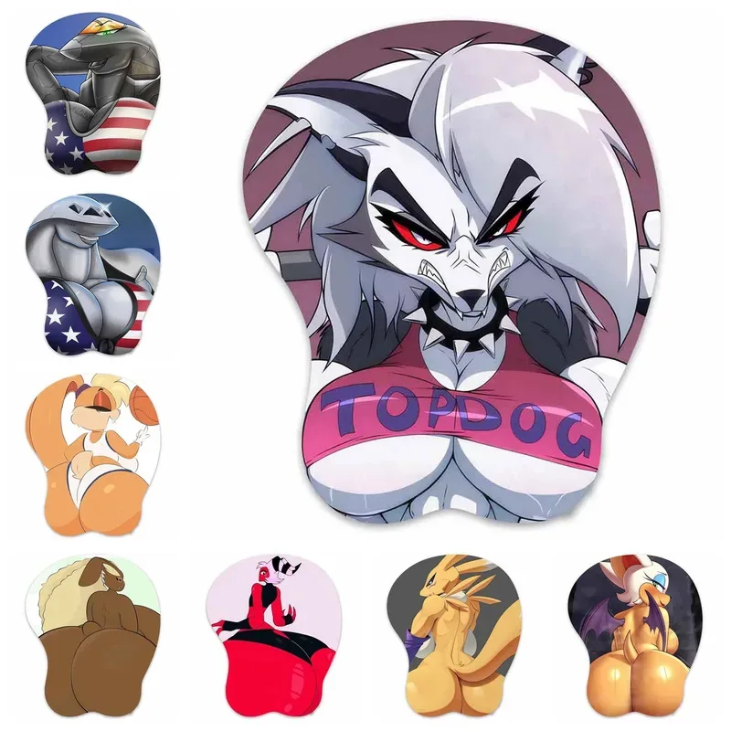 3D коврик для мыши Живой самолет Lola Loona Lopunny Moxxie Renamon Rouge Snorlax Oppai Коврик для мыши Грудь Игровая подставка для запястий Boobpad 3D коврик для мыши Живой самолет Lola Loona Lopunny Moxxie Renamon Rouge Snorlax Oppai Коврик для мыши Грудь Игровая подставка для запястий Boobpad