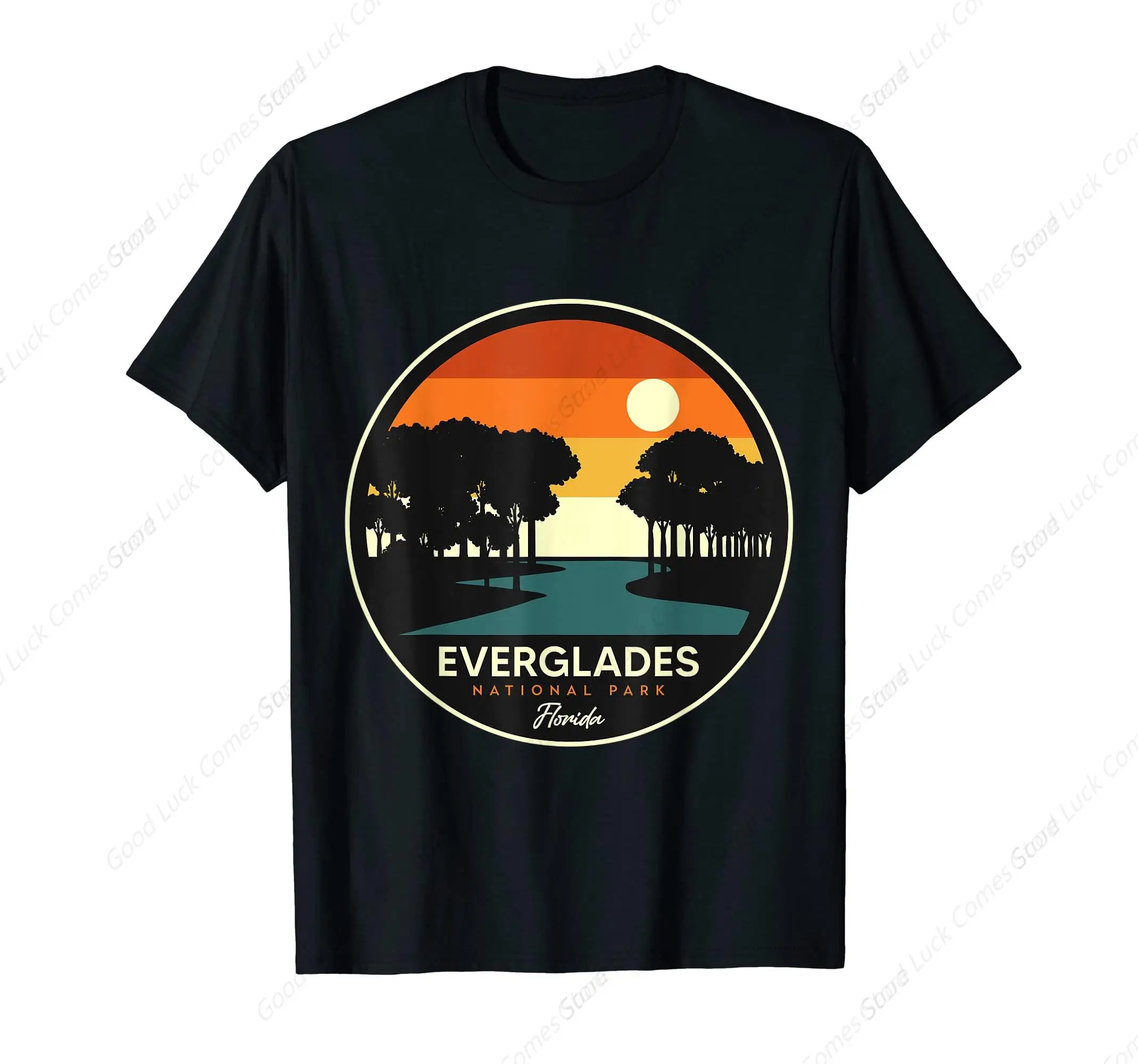 Florida National Park Everglades Souvenir Hiking Crocodile T-Shirt