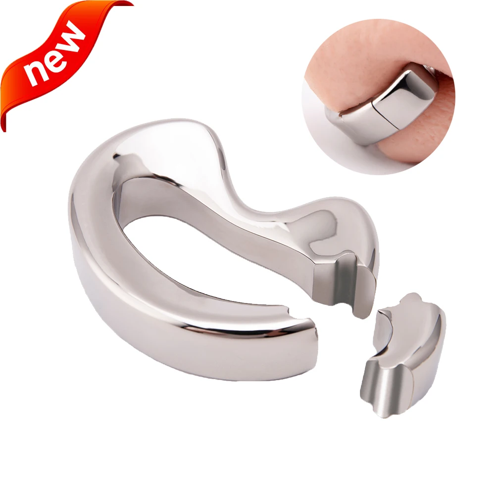 Male Heavy Duty Ball Stretcher Metal Scrotum Pendant Testis Weight Cock Ring Penis Restraint Stainless Steel Sex Toys For Men