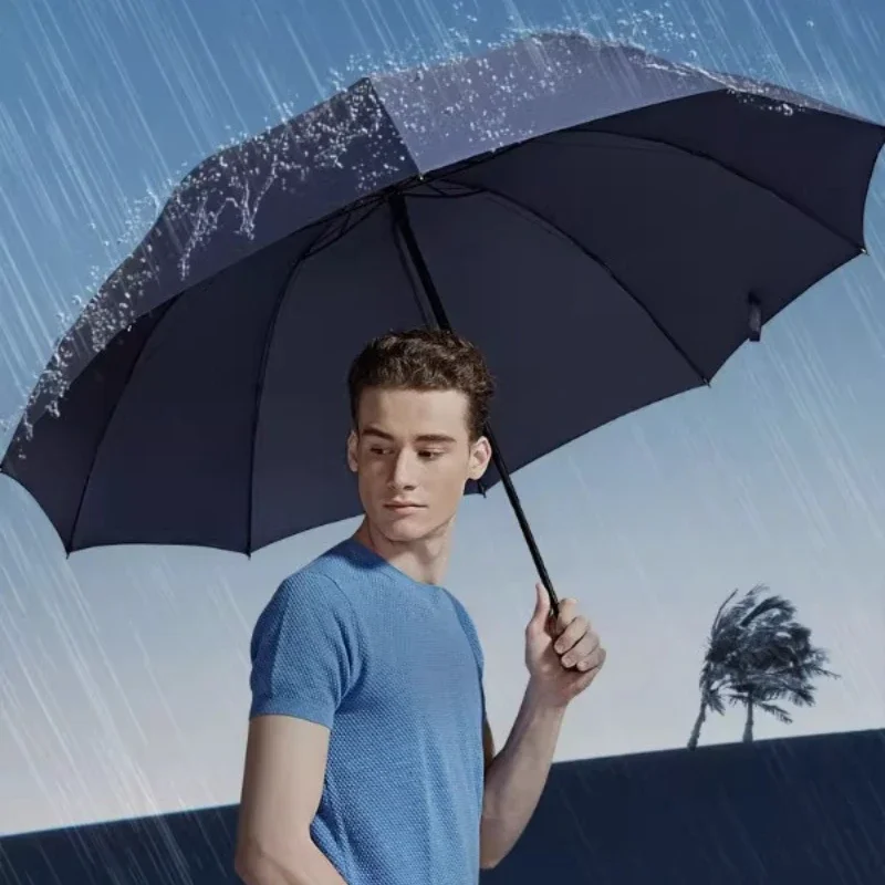 

Oversize Umbrella for 3 Adults, Waterproof Windproof Rain Shield,Non-Slip Ergonomic Handle Sturdy Durable for Men Women Dual-Use