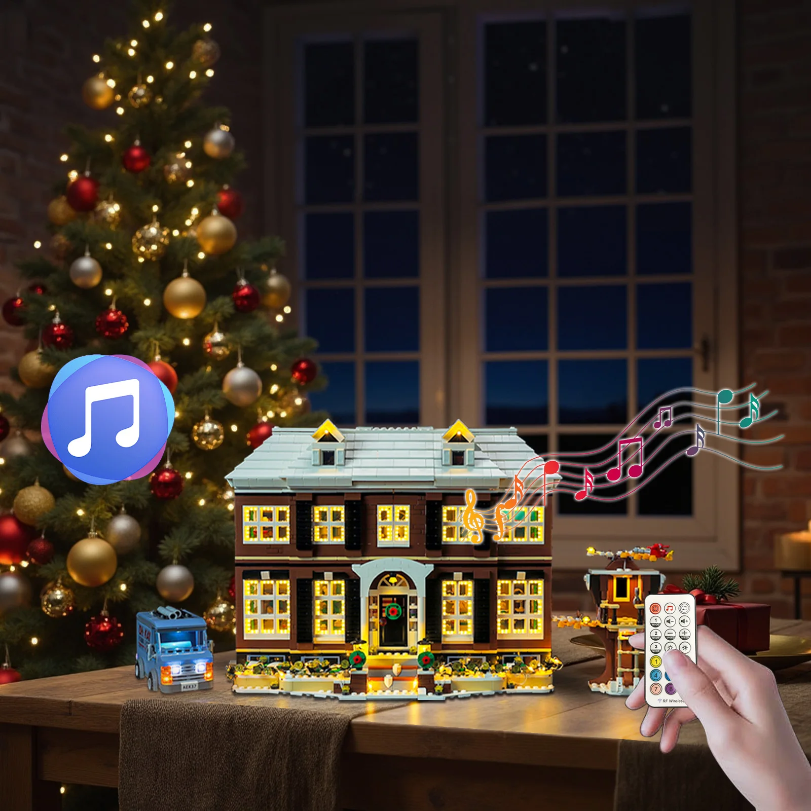 LED-Beleuchtungsset Passend für LEGO Ideas Home Alone 21330 Bausteine