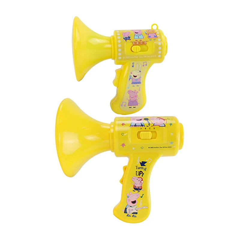 ペッパピッグスピーカー子供用ポータブル、楽しい音声変更アンプ、テーマパーティー、教育玩具、音楽、子供向けギフト