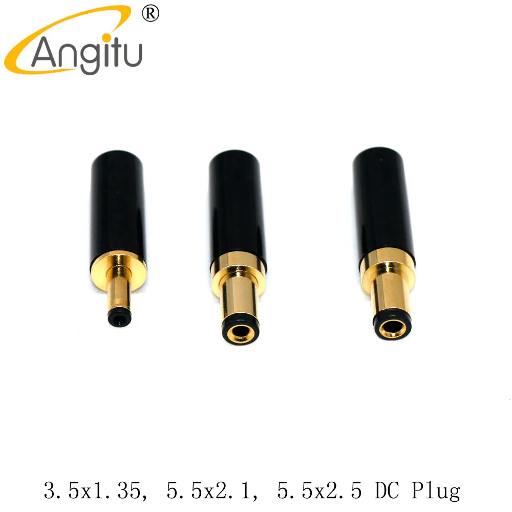 Angitu Audiophile Silver Plated DIY 5.5*2.1 to 5.5*2.1/5525 to 5525/ 5521 to 5525 AC/DC Linear Power Supply Cable Adapter Cable