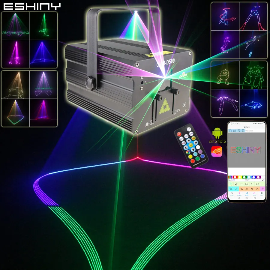 

Проектор лазерных линий ESHINY APP 3W 2W 1W 500mW с анимацией RGB, DMX, для сцены, дискотек, танцевальных баров, профессиональная система для шоу G1N8