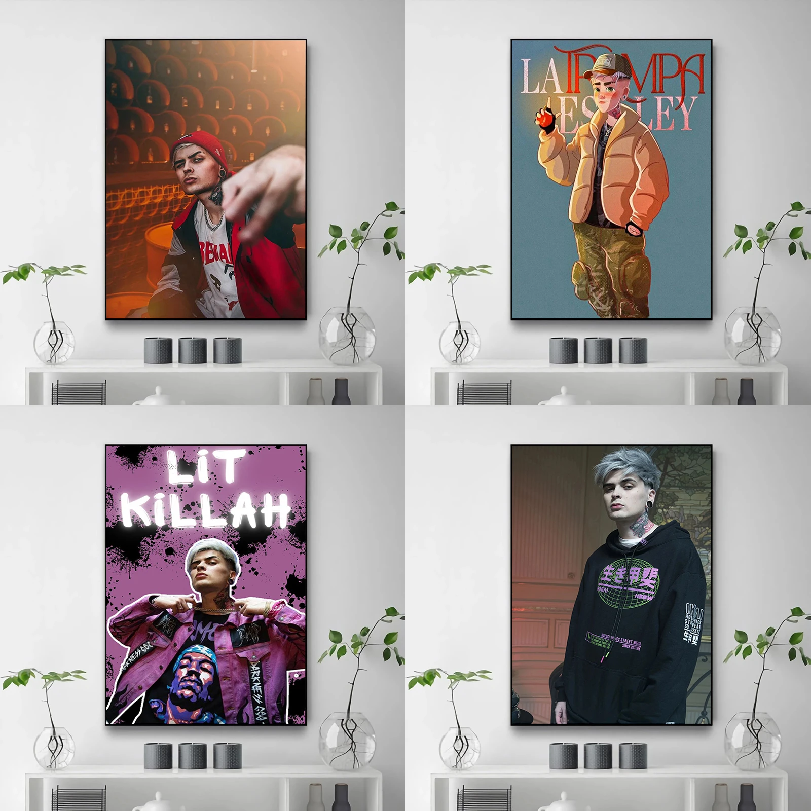 

Rapper Lit Killah Poster Decorative Prints Wall Painting on Canvas Paintings for Bed Room Decor Home Decorations Art Posters the