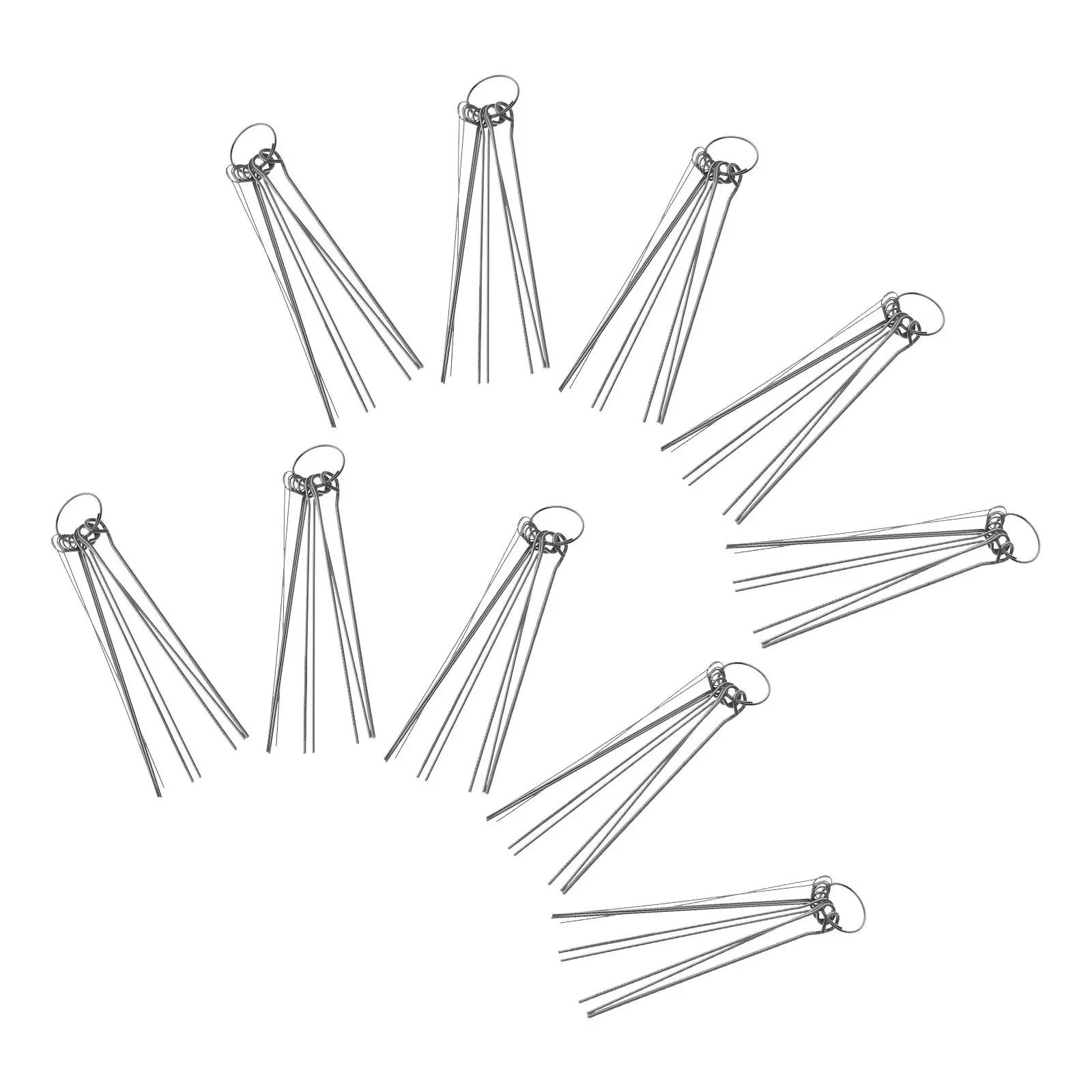 10 Sets Torch Tip Cleaner Metal Cleaning Needles Welding Gun Nozzle Carburetor Cleaning Tool Airbrush Nozzle Cleaner for Welding