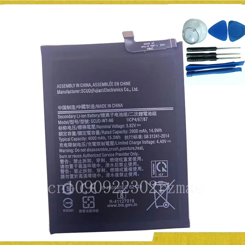 SCUD-WT-N6 4000mAh rechargeable batteries For Samsung Galaxyy A10S A20S SM-A2070 A207F/M A107F/DS Batteries Bateria +tools