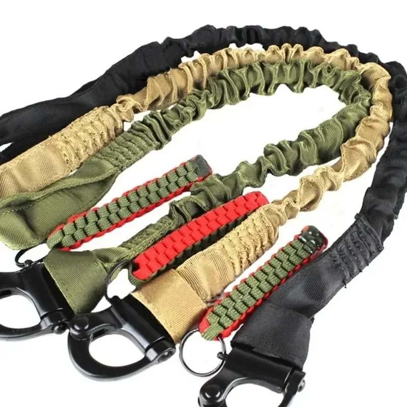 Tactical Quick Release Safety Rifle Sling, Lanyard Strap, Line Climbing Rope, Airsoft Sling protetor para caça ao ar livre