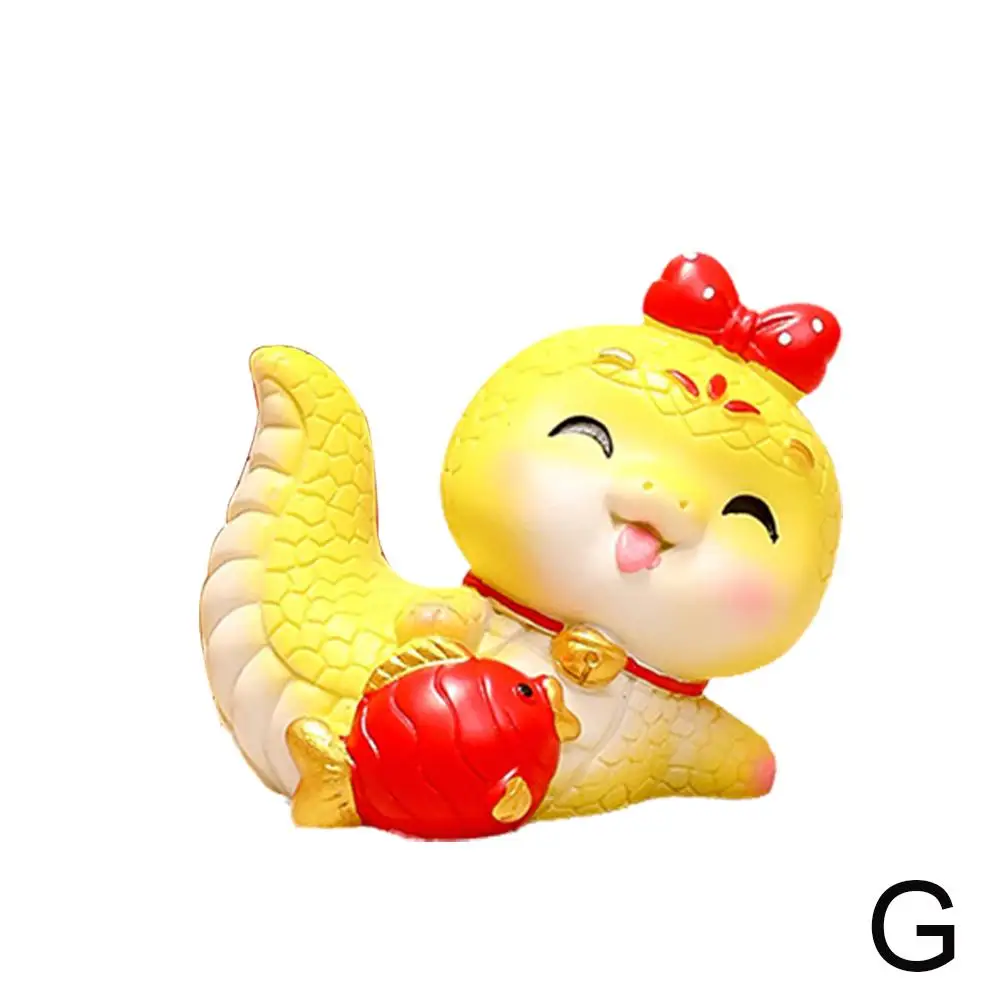 Chinese Spring Festival Miniature Ornament Snake Figurines New Snake Home Tabletop Year Decor Adorable Decoration Ornament W8b3 image 3